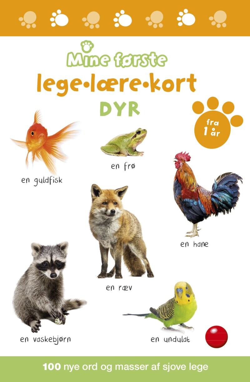 Mine Første Lege-lære-kort: Dyr - Bog - Forlaget Bolden