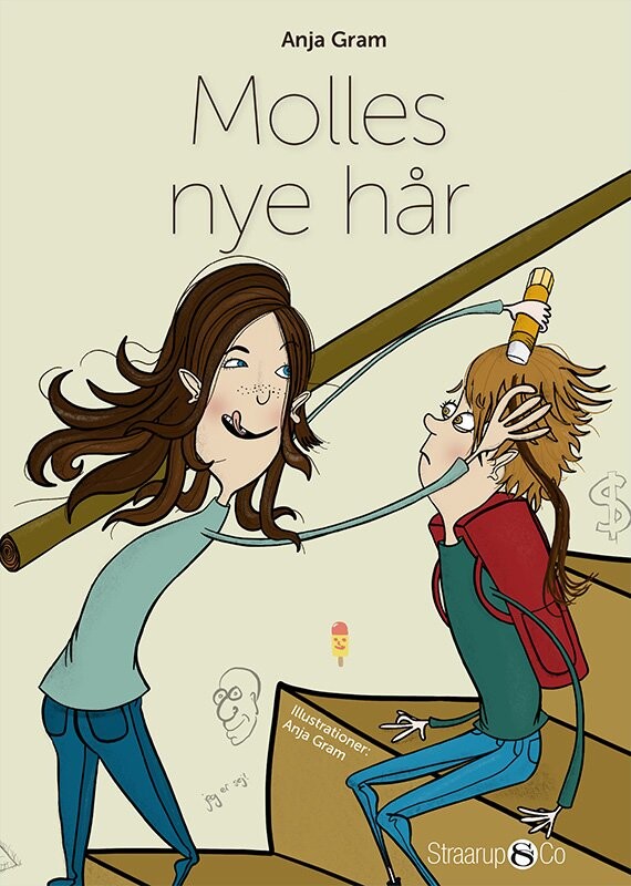 Molles Nye Hår - Anja Gram - Bog