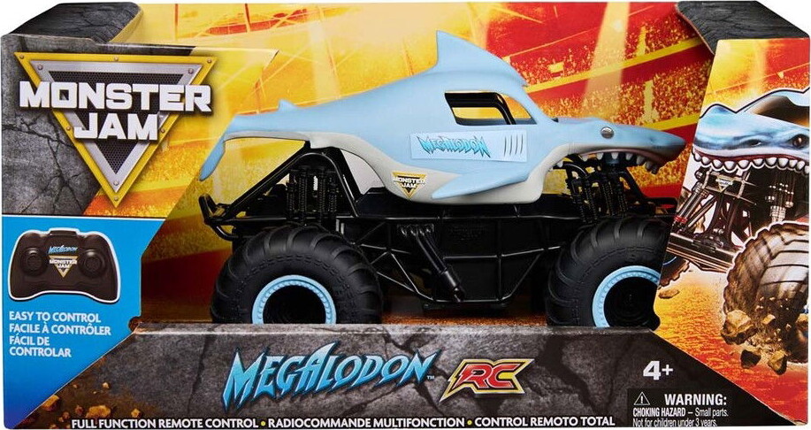 Monster Jam - Megalodon - Fjernstyret Rc Monster Truck - Spin Master