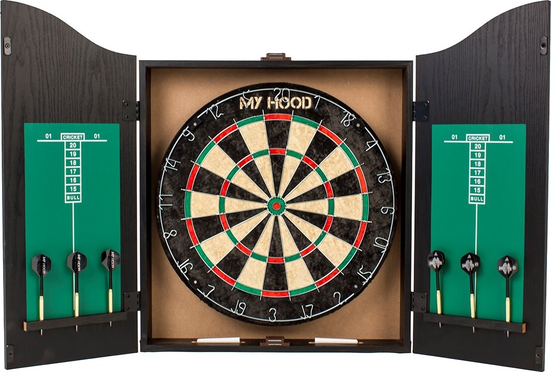 My Hood - Dartskive Og Dartskab Sæt - Center Pro