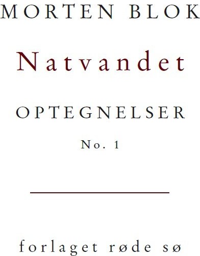 Natvandet - Morten Blok - Bog - Forlaget Røde Sø