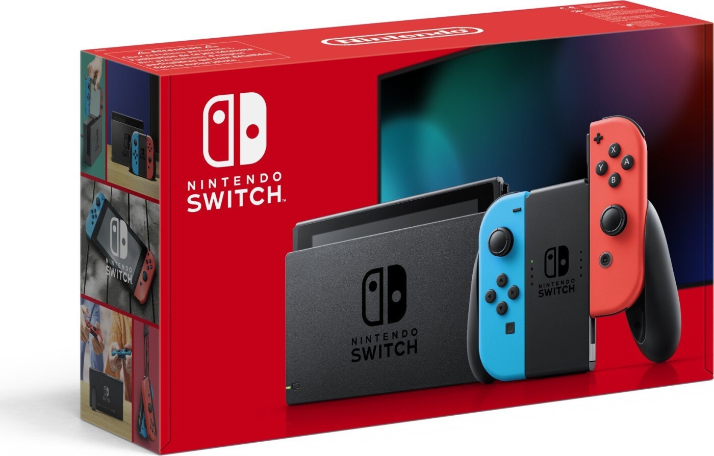 Nintendo Switch Konsol - Upgraded Model Version - Rød Blå