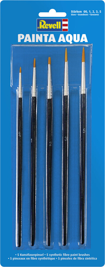 Penselsæt - Painta Aqua - Revell - 5 Stk