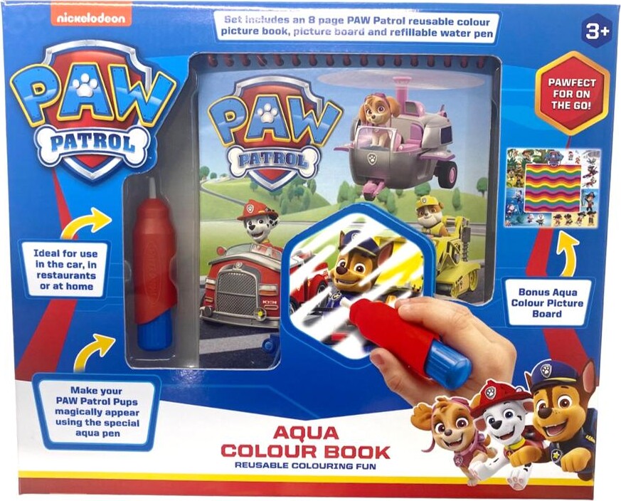Paw Patrol - Mal Med Vand Malebog - Bog