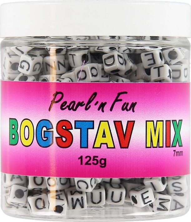 Pearl 'n Fun Perler - Bogstaver - 7 Mm - 125 G - Pearl N Fun