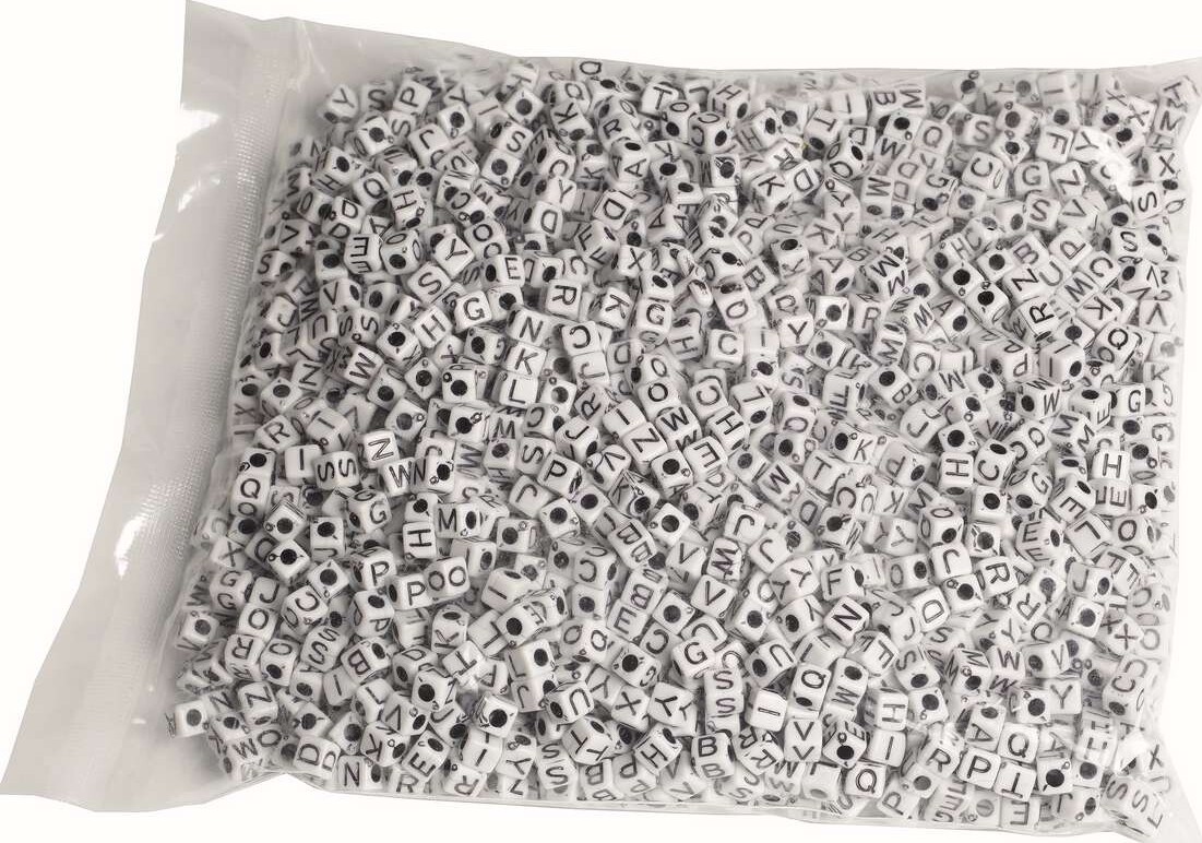 Pearl 'n Fun Perler - Bogstaver - 7 Mm - 500 G - Pearl N Fun