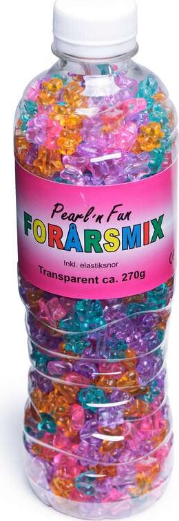 Pearl 'n Fun Perler - Forår - Transparent - 270 G - Pearl N Fun