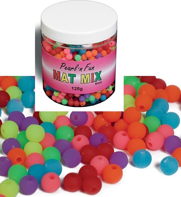 Pearl 'n Fun Perler - Mat Mix - 6 Mm - 125 G - Pearl N Fun