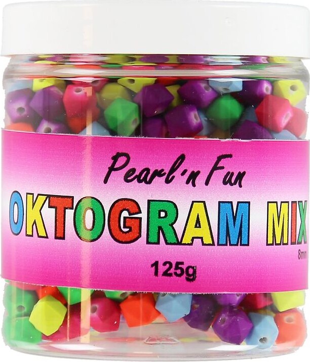 Pearl 'n Fun Perler - Oktogram Mix 125 G - Pearl N Fun