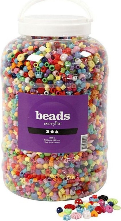 Plastik Perler I Spand - 8.100 Stk. - Creativ Company