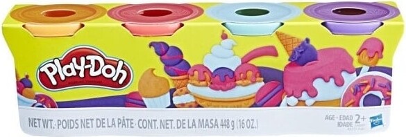 Play-doh Modellervoks - Sæt Med 4 Farver - Hasbro