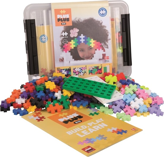 Plus-plus - Big Storage Box Mix - 200 Brikker - Plus Plus