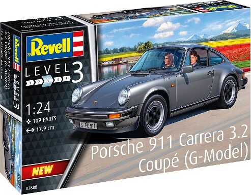 Revell - Porsche 911 Coupé Bil Byggesæt - 1:24 - Level 3 - 07688