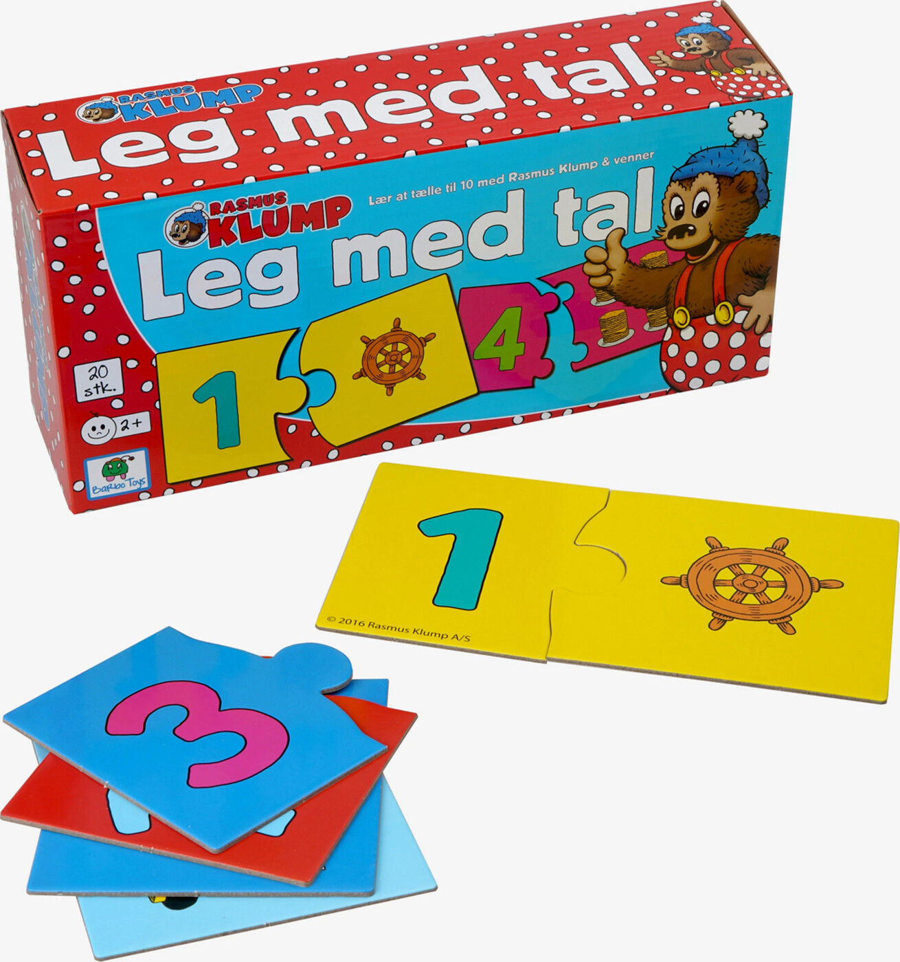 Rasmus Klump Læringsspil - Tal Spil / Leg Med Tal - Barbo Toys