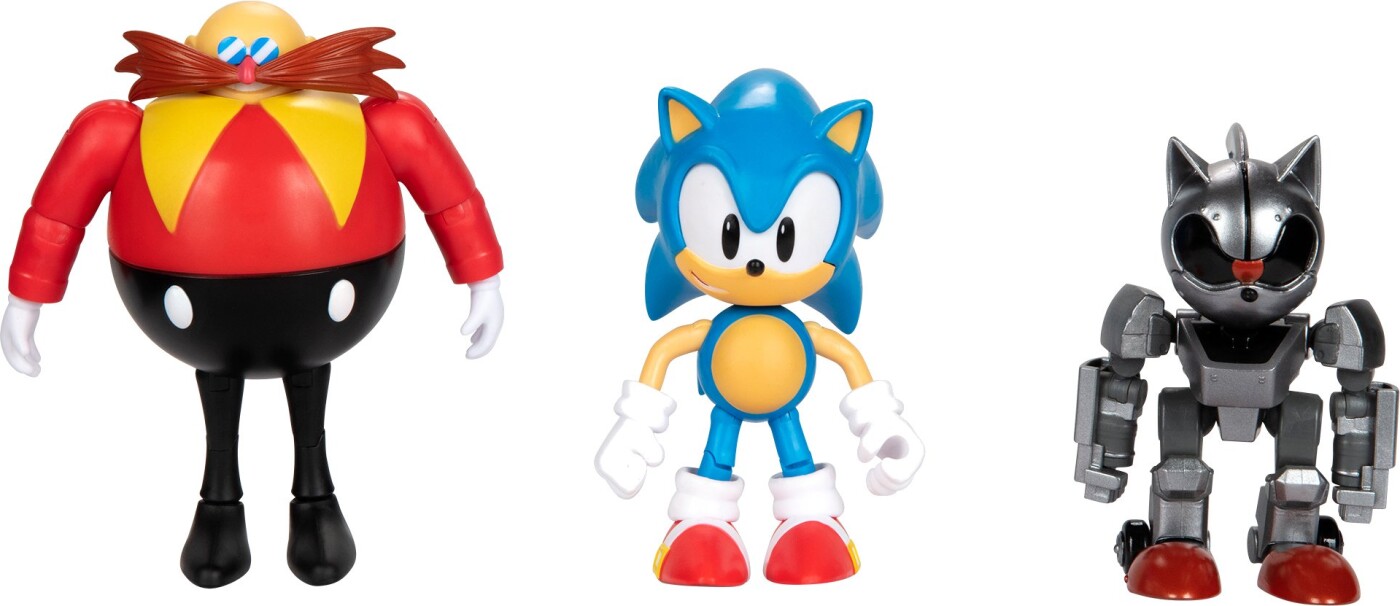 Sonic The Hedgehog Figurer - 3-pak - 10 Cm - Jakks Pacific