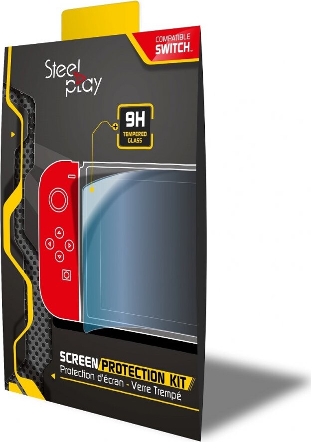 Nintendo Switch Skærmbeskyttelse - Toughened Glass 9h - Steelplay