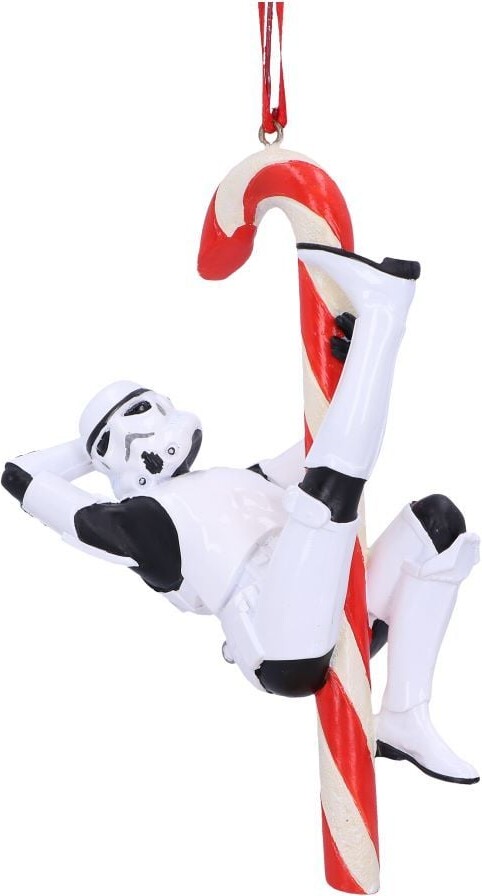 Star Wars Julepynt - Stormtrooper Og Julestok - 12 Cm - Nemesis Now