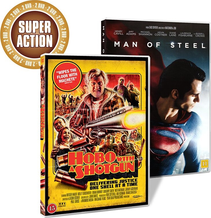 Hobo With A Gun // Man Of Steel - DVD - Film