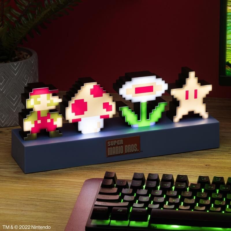 Super Mario 3d Lampe - Ikoner - 30 Cm - Paladone