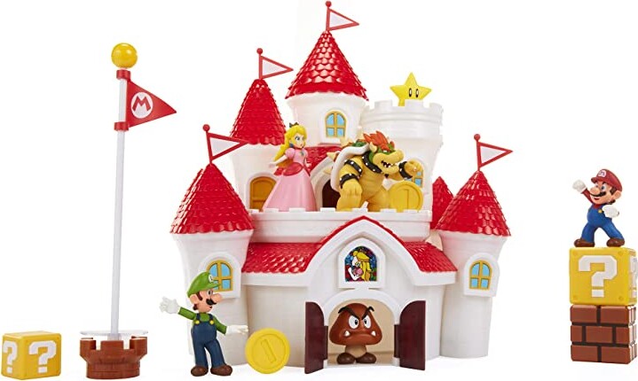 Super Mario Legetøj - Slot Legesæt - Jakks Pacific