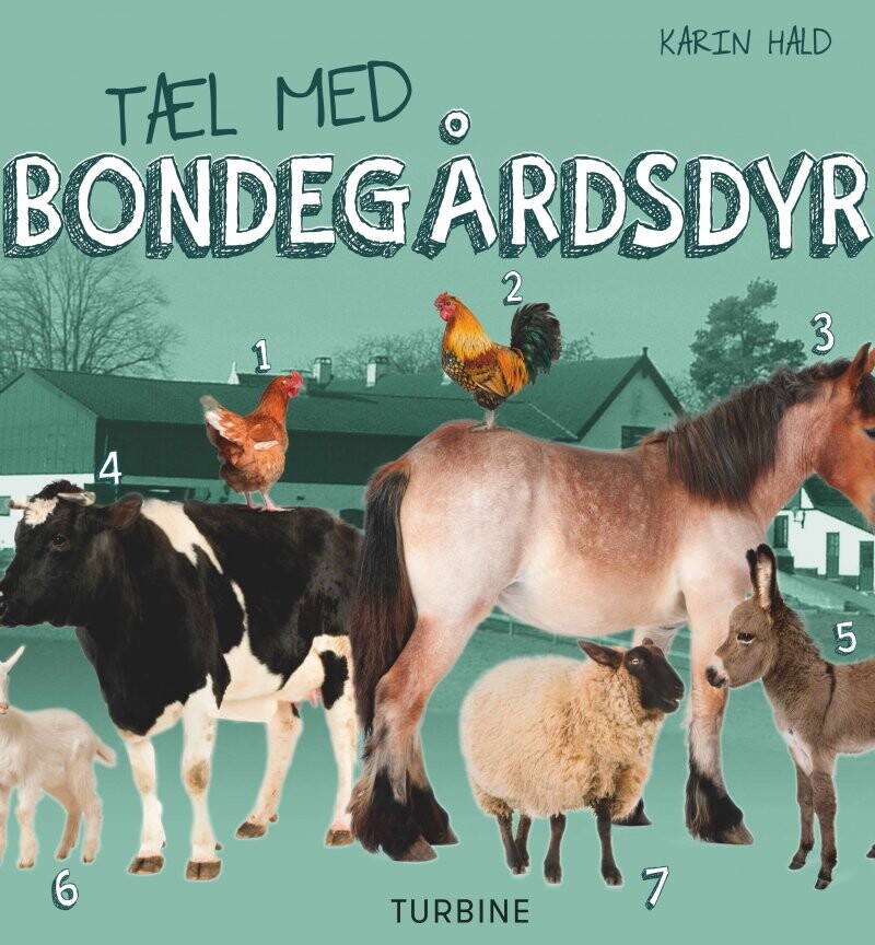 Tæl Med Bondegårdsdyr - Karin Hald - Bog - Turbine