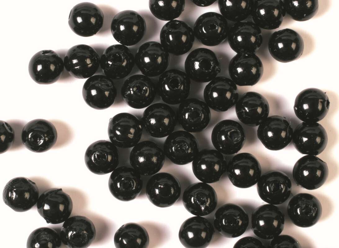 Voksperler - Sort - 4 Mm - 500 G