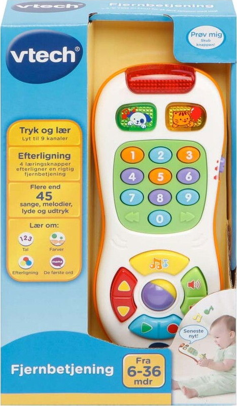 Vtech - Legetøjs Baby Fjernbetjening Med Musik - Dansk
